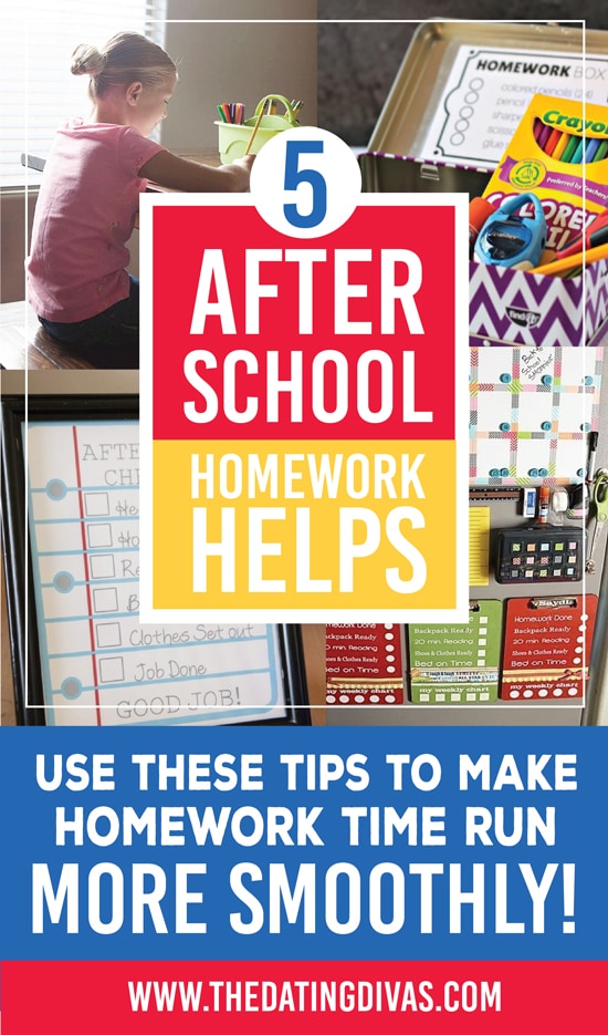 5 Tips for Easier After School Homework Time