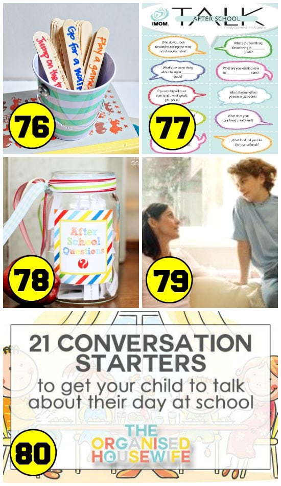 5 Good After School Conversation Starters