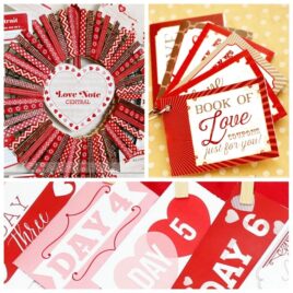 valentines ideas for husband collage with a red clothespin wreath