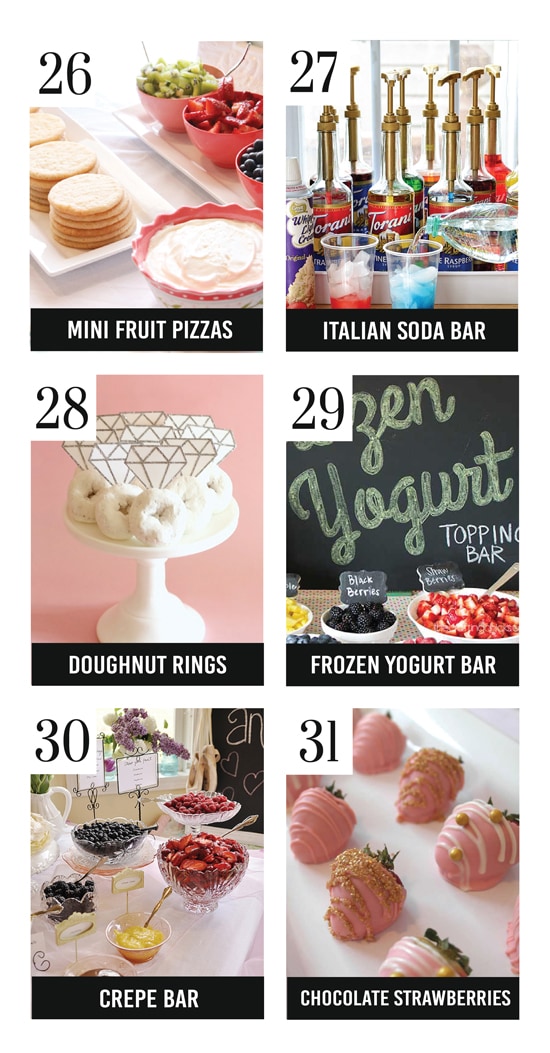 Adorable Bridal Shower Food Ideas