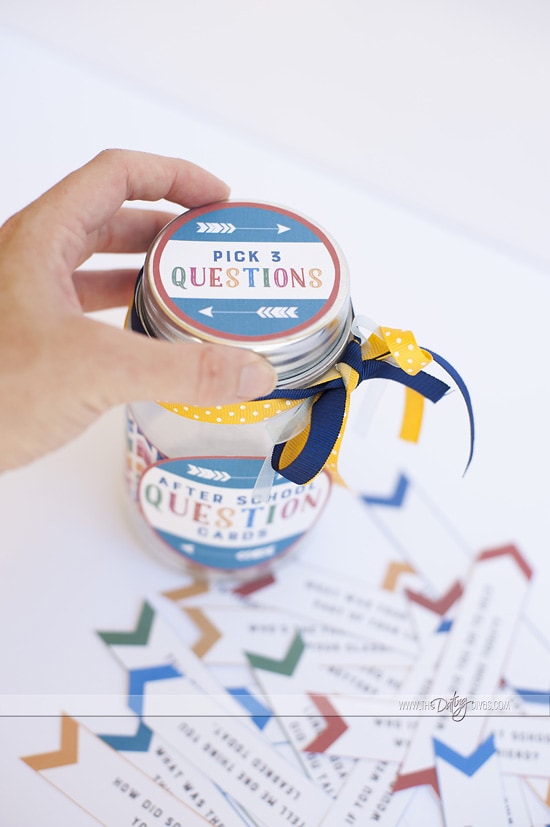 FREE Printables for an After School Questions Jar