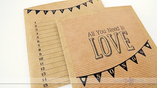 Playlist of fun, upbeat LOVE songs to sing to your spouse, plus free printable CD covers!