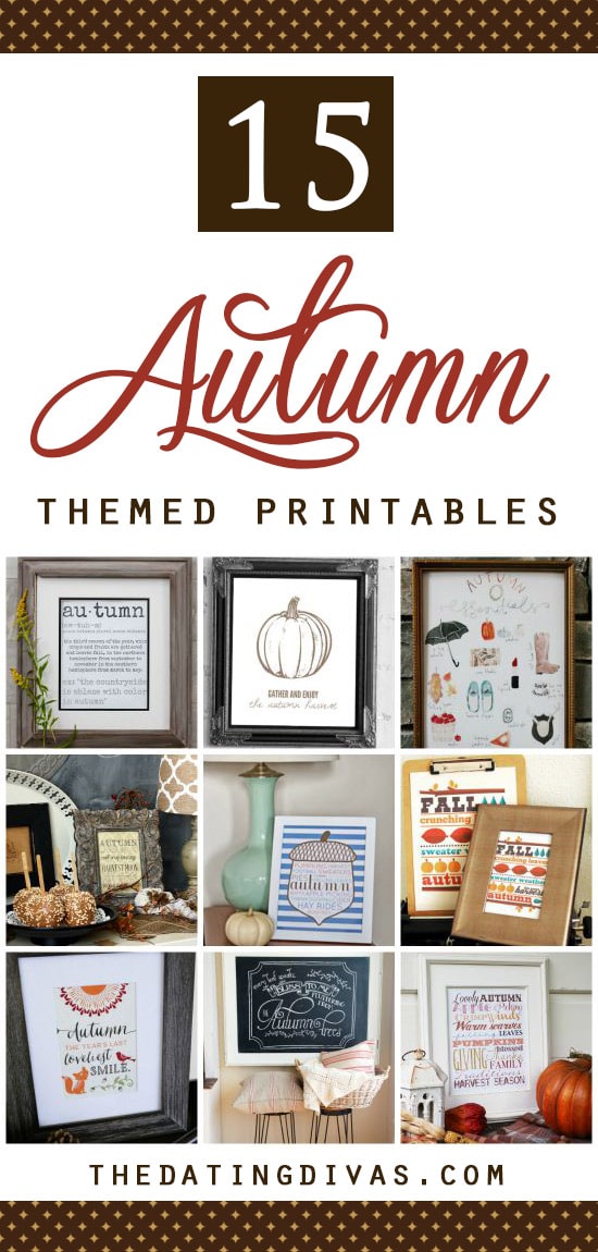 Free Fall Themed Printbales