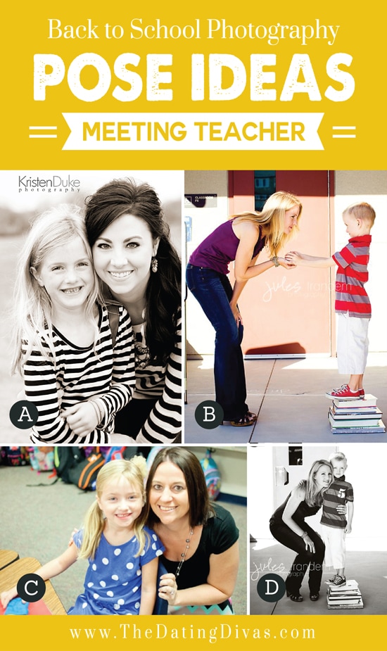 Back-to-school photography pose ideas meeting the teacher | The Dating Divas