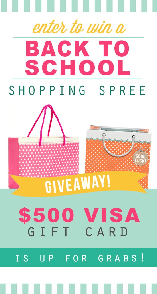 Back to School Visa Gift Card Giveaway