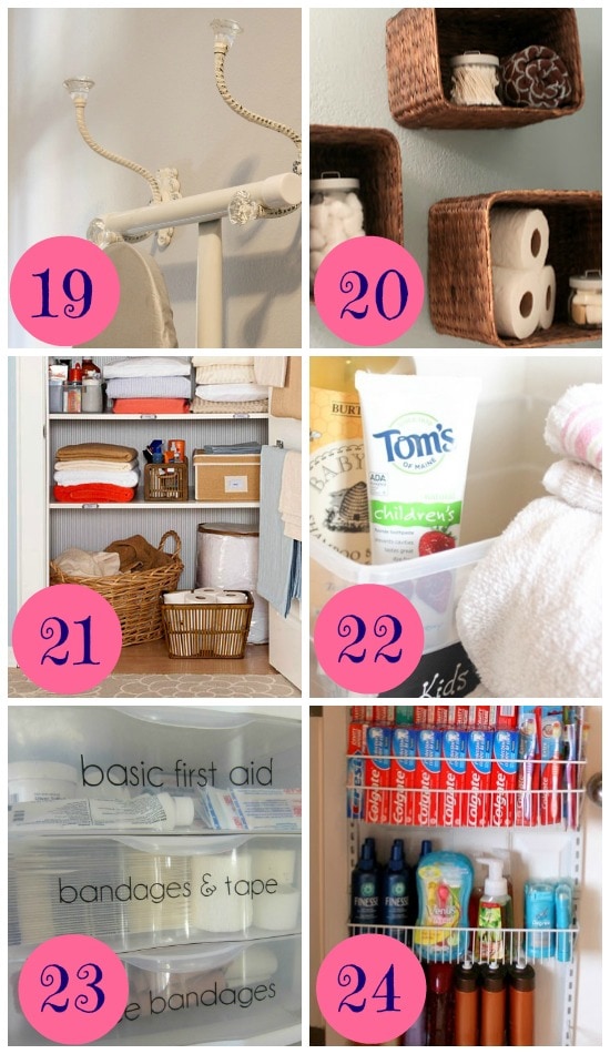 12 Ways to Organize your Bathroom