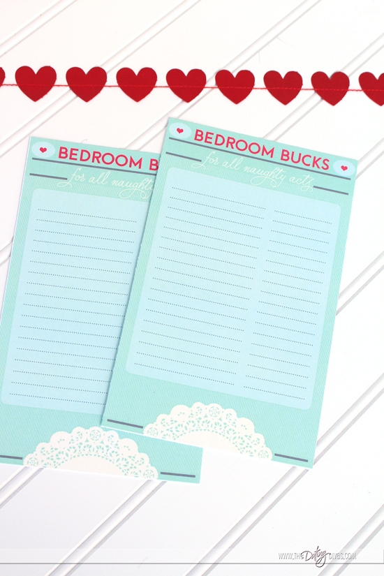 Bedroom Bucks Blank Menu of Services