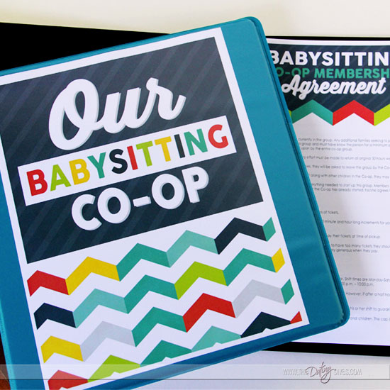 Babysitting co-op binder cover