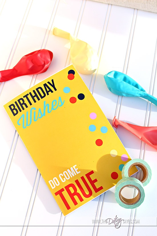 Birthday Questionnaire Envelope Items