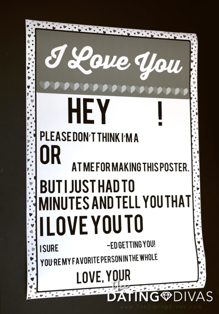 Blank Printable Candy Gram Poster