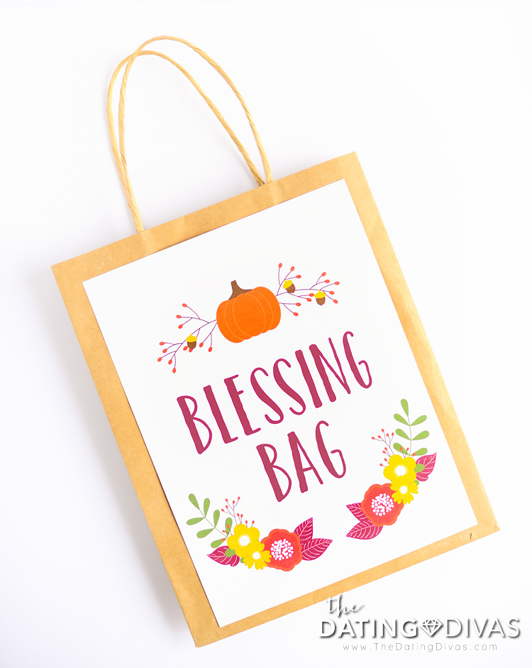 Printable Blessing Bag Cover