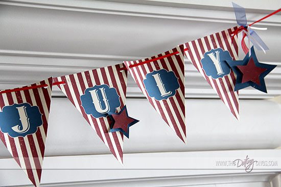 DIY 4th of July Banner - 20