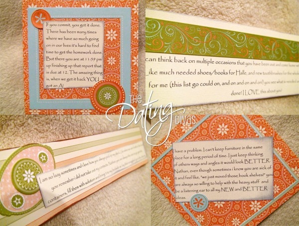 Why I Love You Scrapbook Cards for your Spouse