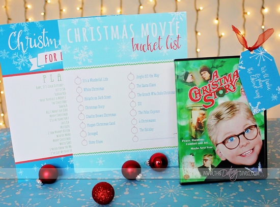 Printable Christmas Playlist and Moive Bucket List