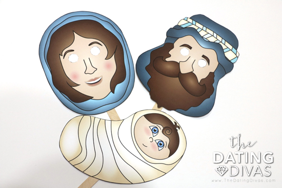 Printable Nativity Masks - The Relationship Divas picture regarding Nativity Printable titled Printable Nativity Masks - The Relationship Divas