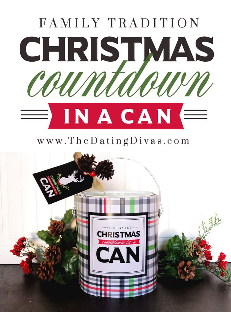 Christmas Day Countdown in a Can