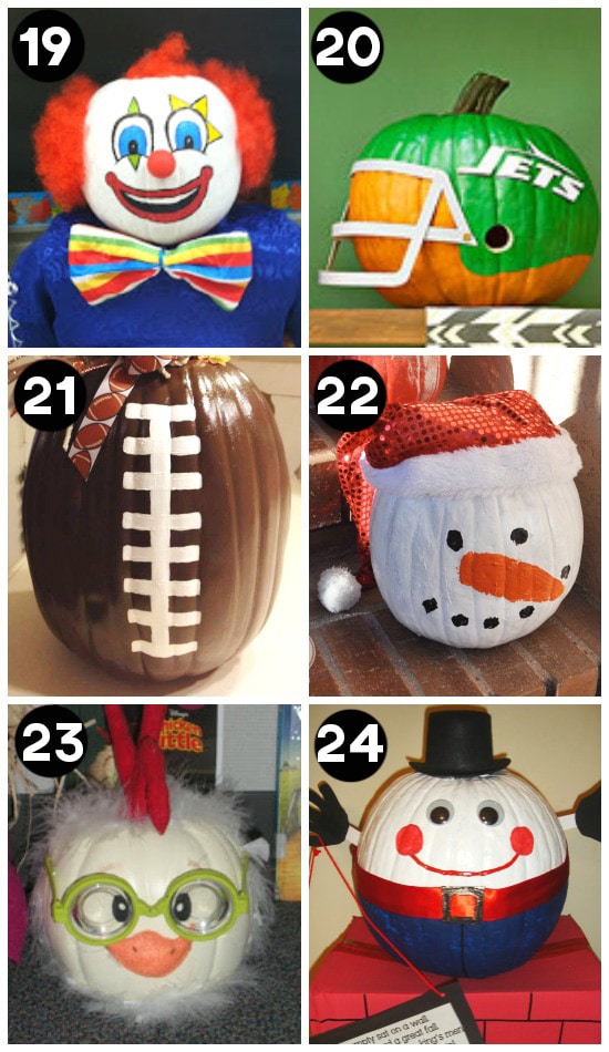 Cool Pumpkin Designs for Painting - www.thedatingdivas.com Clever and Creative Pumpkins for Halloween | The Dating Divas