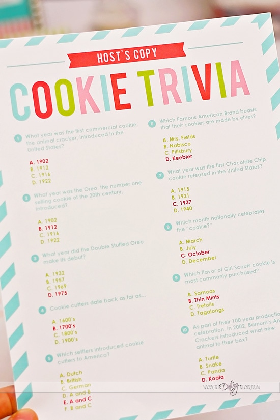 Christmas Cookie Trivia Questions