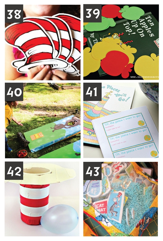 101 Fun Dr  Seuss Crafts  Free Printables    Snacks - 47