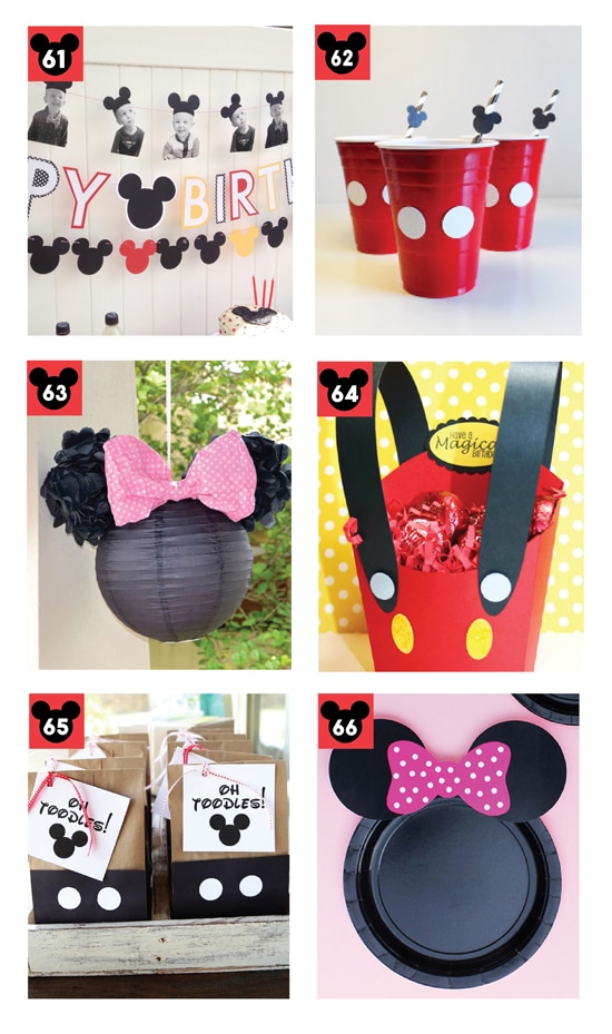 Cute Mickey and Minnie Disney Themed Party Ideas