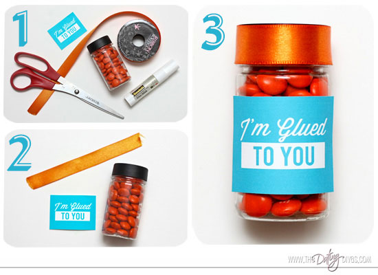 DIY Glue Stick Candy Jar