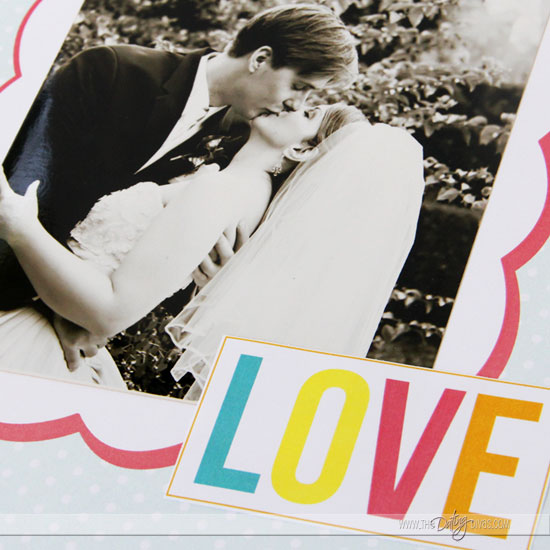 DIY Love Journal Photo Embellishment Close-up