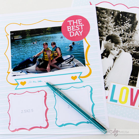 DIY Love Journal Photo Frames