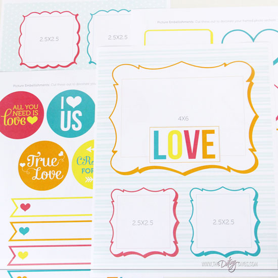 DIY Love Journal Photo Pages