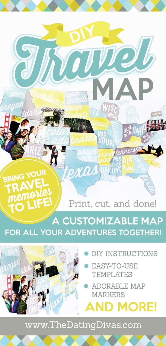 I can't wait to put together this travel map of where I've been with my spouse! #pushpintravelmap #50statesphotomap #personalizedtravelmap