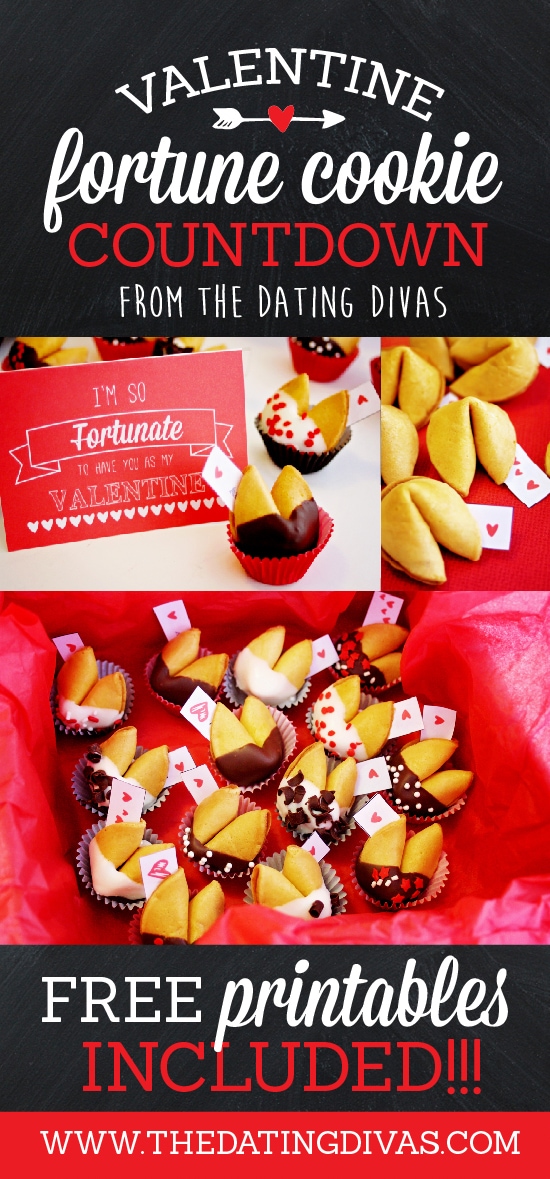 DIY Valentine Fortune Cookie Countdown- free printables too!