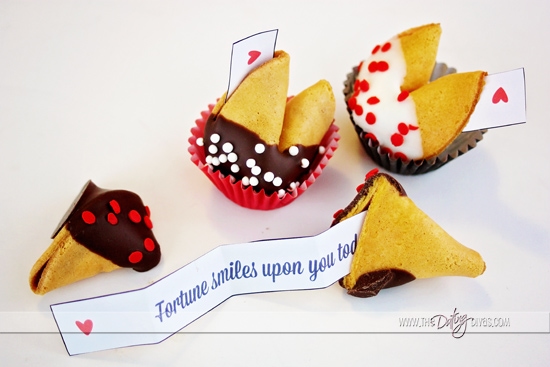 DIY Customized Valentine Fortune Cookies