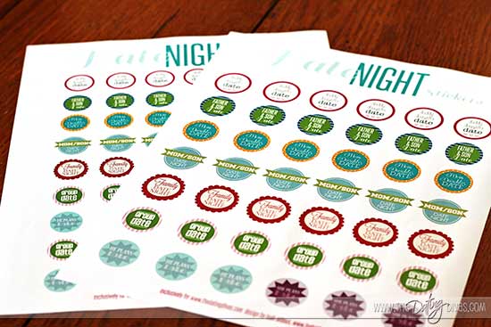 free printable date night calendar stickers