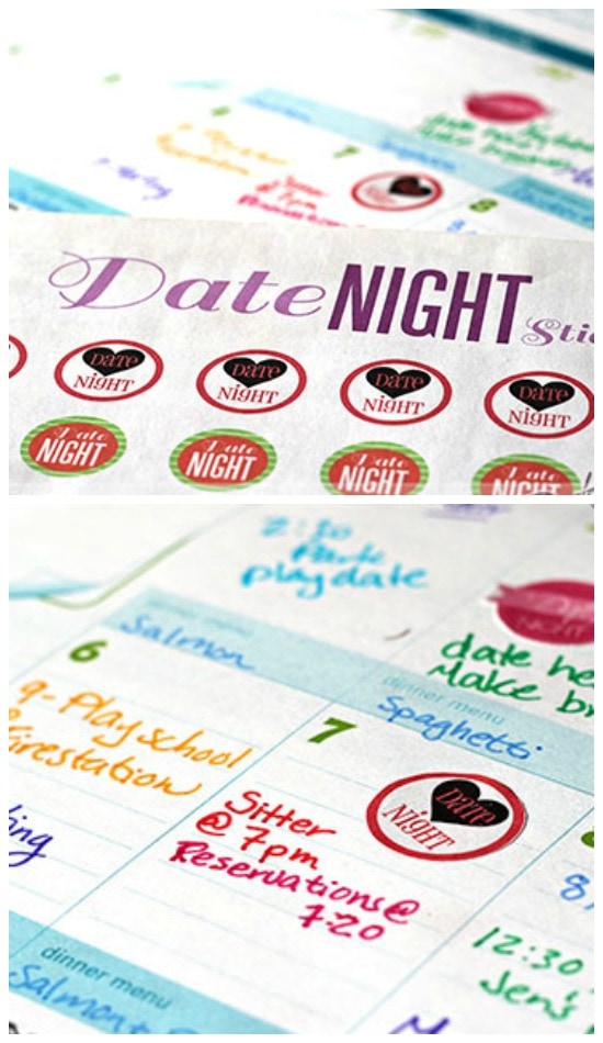 Date Night Stickers