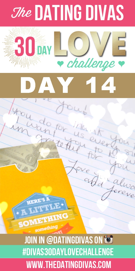 Love note wallet surprise - Dating Divas 30 Day Love Challenge