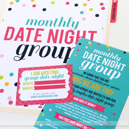 couples date night invite and assignment cards
