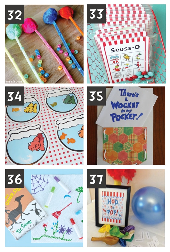 101 Fun Dr  Seuss Crafts  Free Printables    Snacks - 33