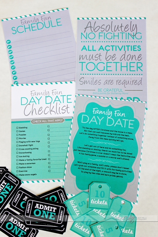 family fun date printables