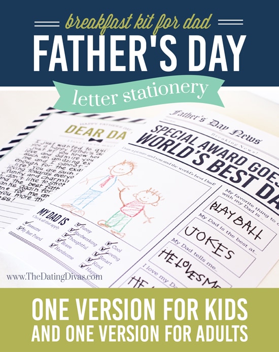 Father's Day Letter Stationery