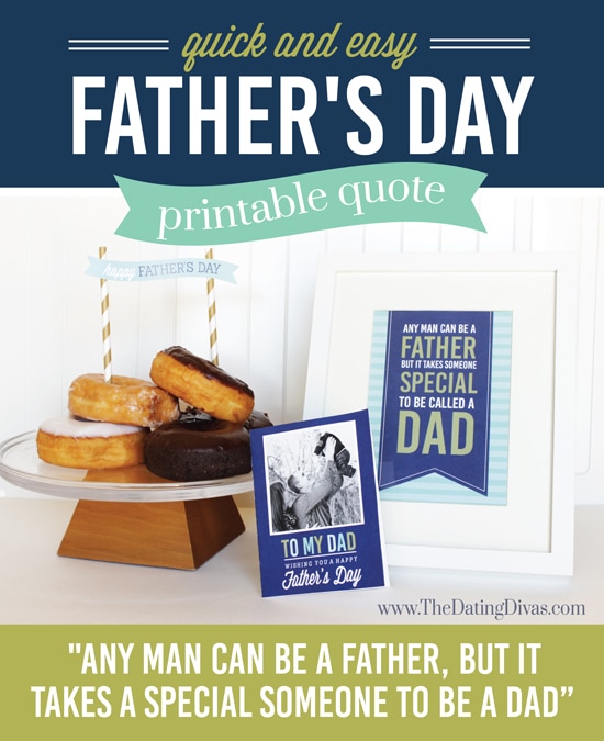 Father's Day Breakfast In Bed Printable Quote