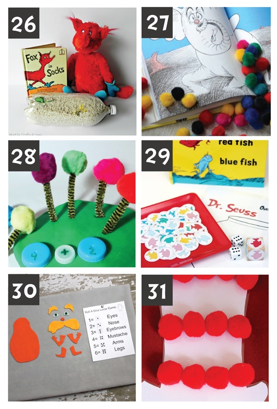 101 Fun Dr  Seuss Crafts  Free Printables    Snacks - 60