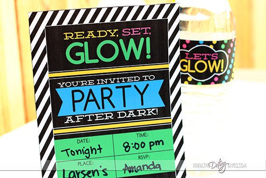 Glow in the dark party invitations!