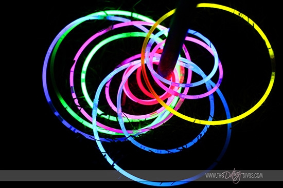 Glow in the dark ring toss!