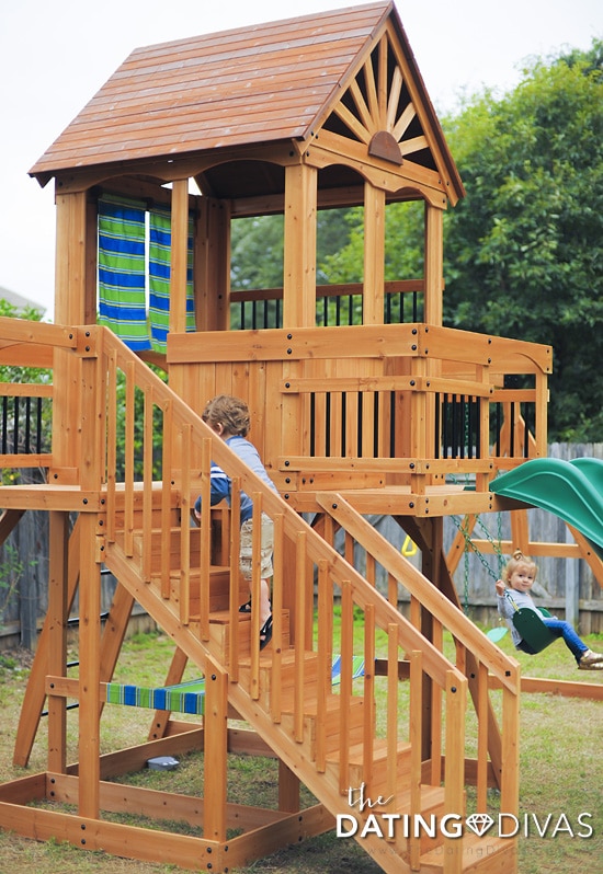 Gorgeous Wooden Swing Set