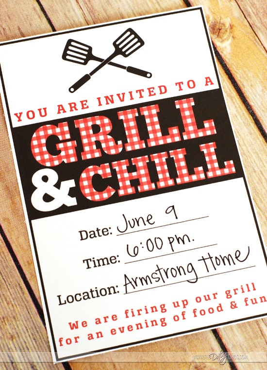 BBQ Party Invite