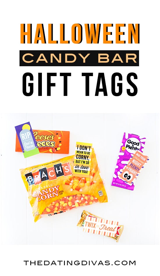 Halloween Candy Bar Gift Tags! Free printables from The Dating Divas