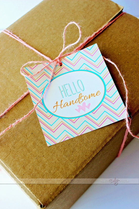 Hello Handsome Valentine Gift Tag