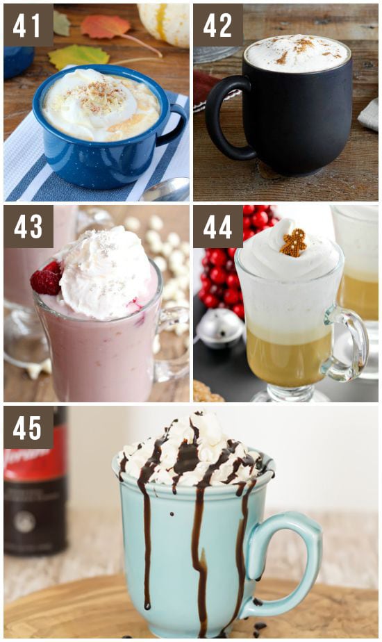 Hot Drinks with Recipes for Fall and Winter