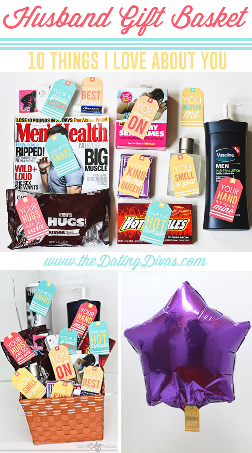 Husband Gift Basket 10 Things I Love About You