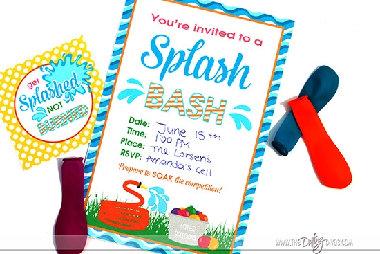 Splash Party Invitations