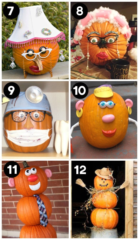 Creative unique pumpkin decorating ideas for Halloween and fall décor